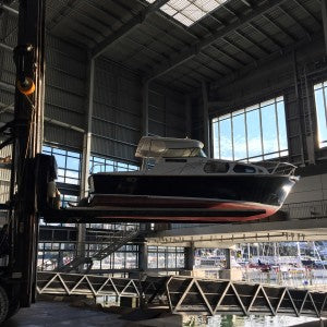 Navy-built water taxi Auckland