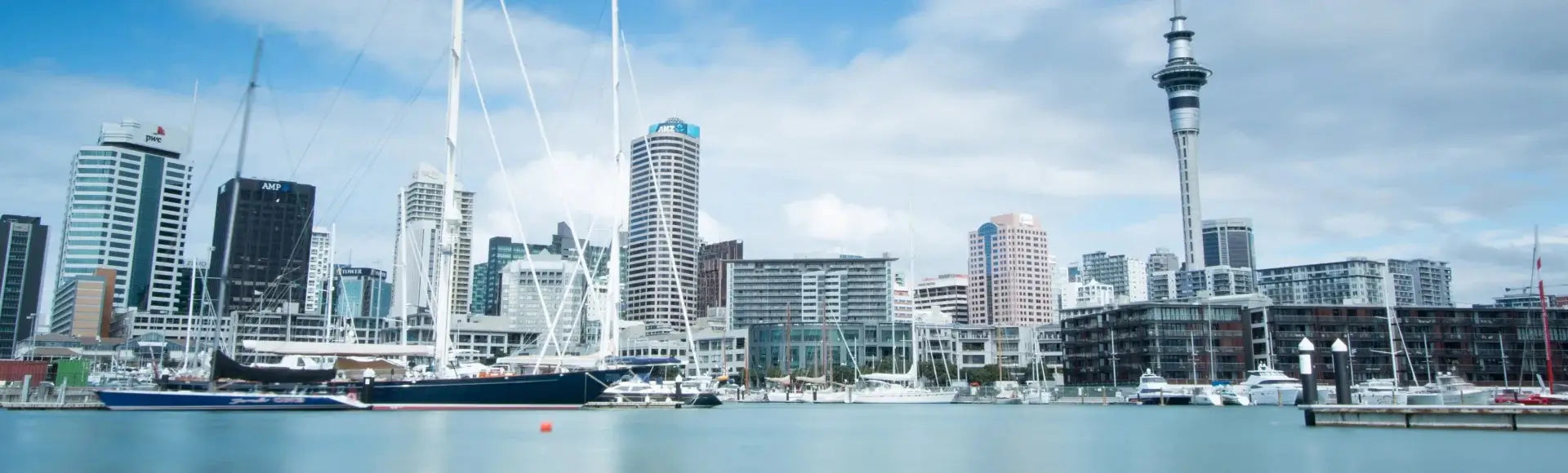 Water taxi approaching Auckland Viaduct Harbour